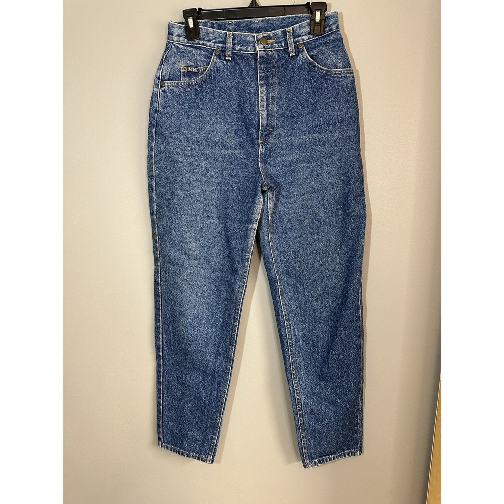 Vintage 90s Lee Jeans Women's Size 6 High Waist Mom Tapered Denim *See Meas - Picture 8 of 14
